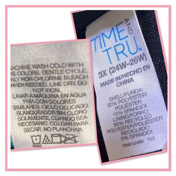 Time & Tru Size 3X Wide Strap V Wire Floral Bikini Top - Picture 13 of 13